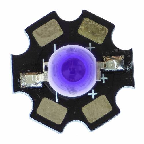 Dioda POWER LED 3W EPILEDS UV 410-420nm 45mil na PCB